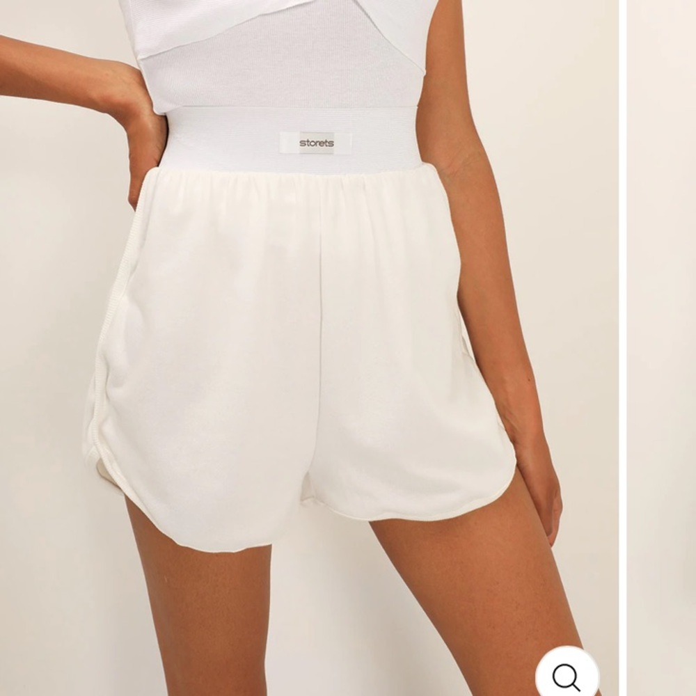 Storets Mia Ribbed Trim Runner Shorts